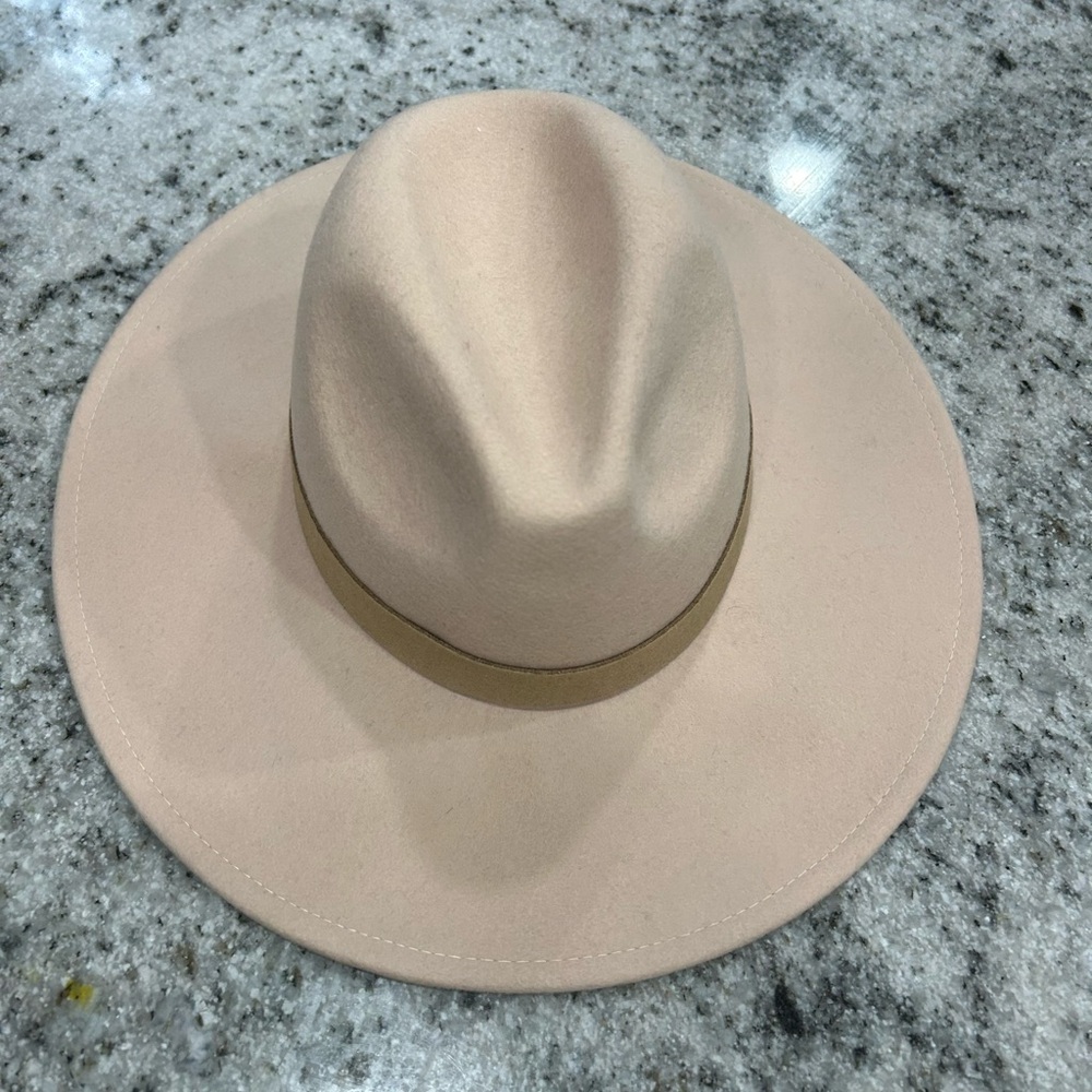FREE PEOPLE wool beige rancher hat